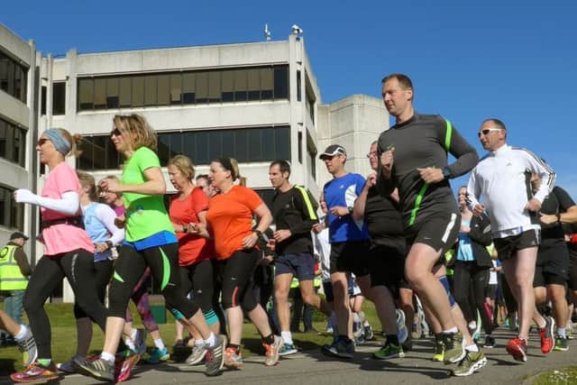 The first Portsmouth Lakeside parkrun. Picture: Mick Young (160485-03)