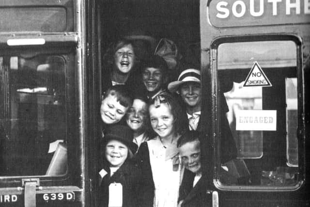 ADVENTURE Evacuees leaving Portsmouth in June 1940