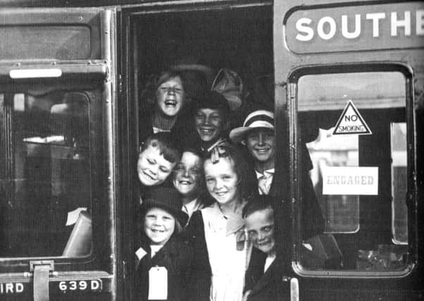 ADVENTURE Evacuees leaving Portsmouth in June 1940