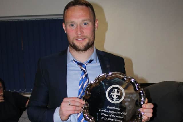 Ben Davies received the first award