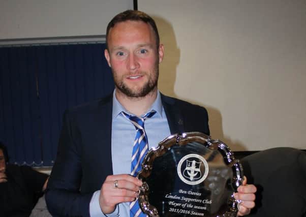 Ben Davies received the first award