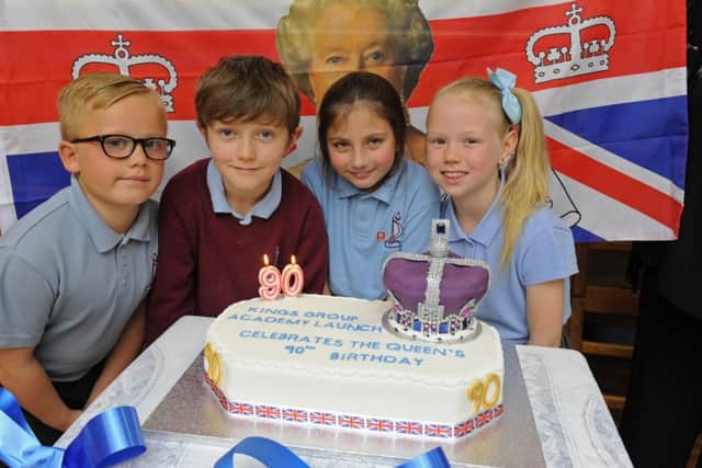 From left, Oscar Rimmer, eight, Marley Taylor, seven, Leonteas Collinson, eight, and Connie Jones, eight 
Picture: Malcolm Wells (160421-3452)