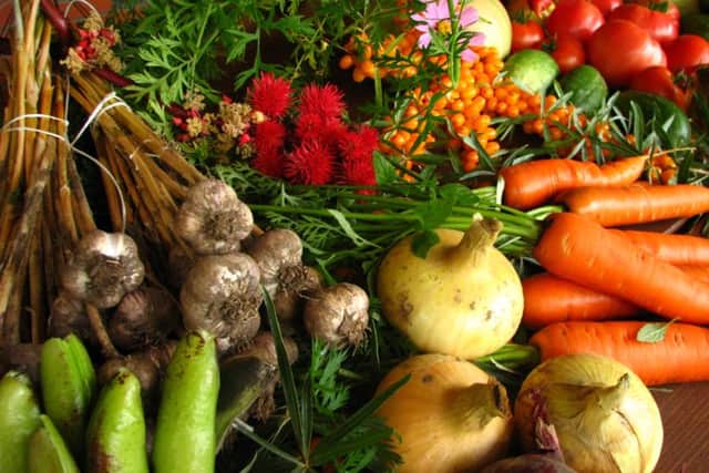locally grown vegetables