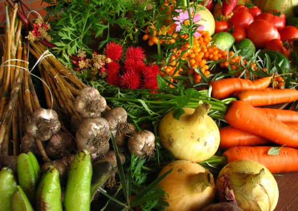 locally grown vegetables