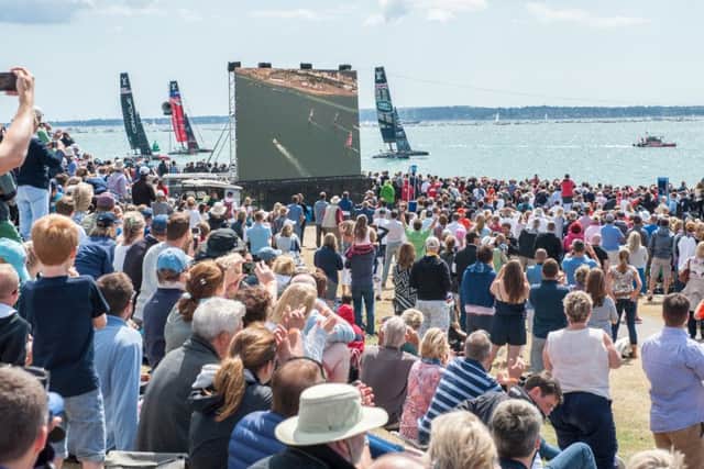 Last year's America's Cup World Series event in Portsmouth Picture: Shaun Roster