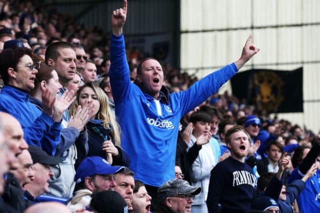 Pompey fans are looking forward to the play-offs. Picture: Joe Pepler