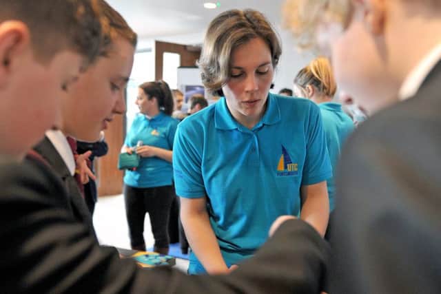 CAREERS Personnel from HMS Sultan and the UTC promoted Stem subjects to young people. Picture: Dave Jenkins