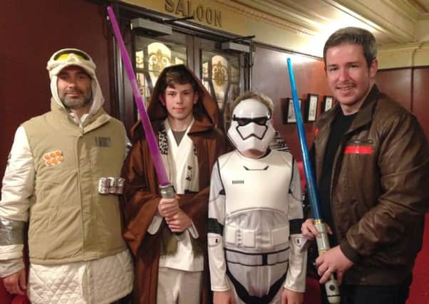 Kevin Martin, Harvey Martin, Finley Martin and Shaun Searle at the Kings Theatre