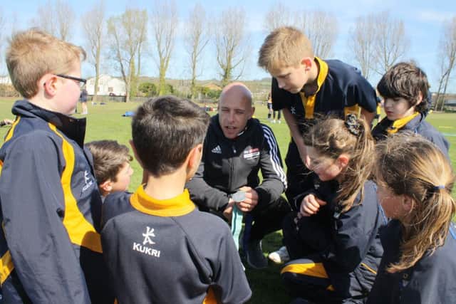 GREAT EXPERIENCE Olympic silver-medallist Peter Waterfield visited St Johns College to offer his advice to students