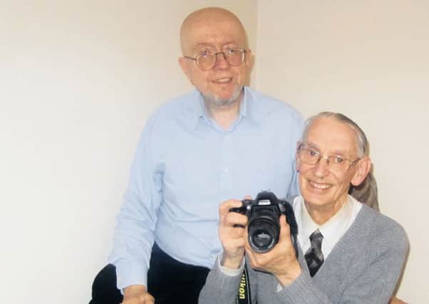 Volunteer Chris Williams with David Ord, taking part in The News campaign last year