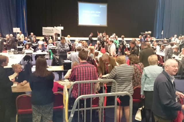 The Portsmouth City Council count at the Guildhall