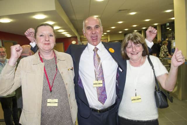 Lib Dem gains in Gosport - Dawn Kelly (left, Christchurch), Richard Philip Earle (Elson) and Angela Prickett (Forton)
Picture: Steve Reid Blitz Photography