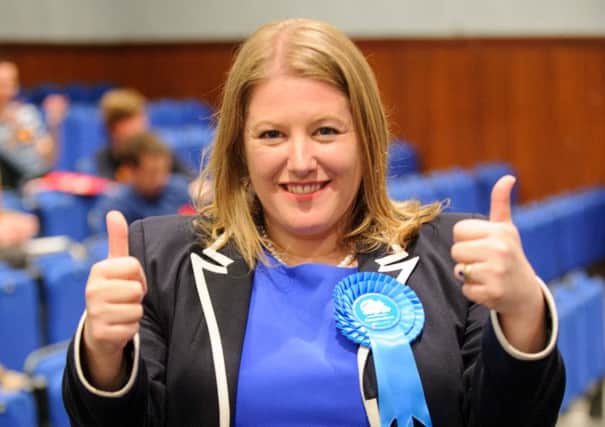 Donna Jones (Con) is re-elected to the Hilsea ward in Portsmouth 
Picture: Allan Hutchings (160415-209)