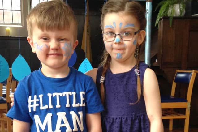 Archie Masters, 3, and Skyla Van Gelder, 4Picture: Ruth Scammell.