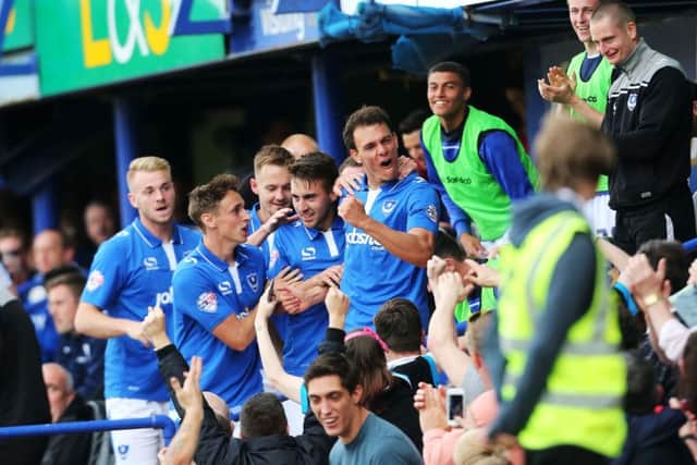 Kal Naismith celebrates his goal against Northampton Picture: Joe Pepler