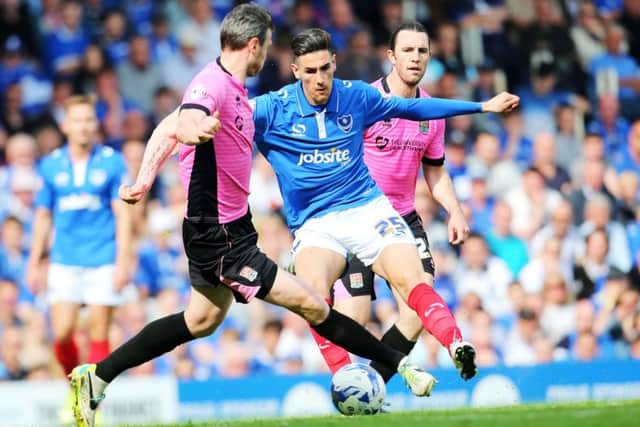 Conor Wilkinson made his Pompey debut today Picture: Joe Pepler