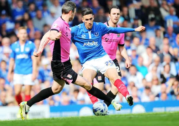 Conor Wilkinson made his Pompey debut today Picture: Joe Pepler