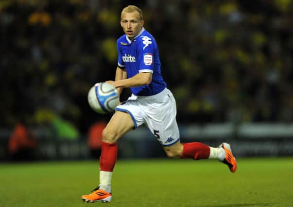 Ritchie de Laet in action for Pompey in the 2010-11 season Picture: Steve Reid