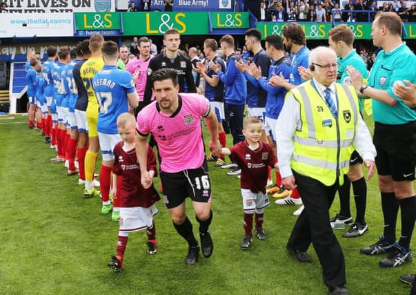 Pompey give champions Northampton a guard of honour. Picture: Joe Pepler