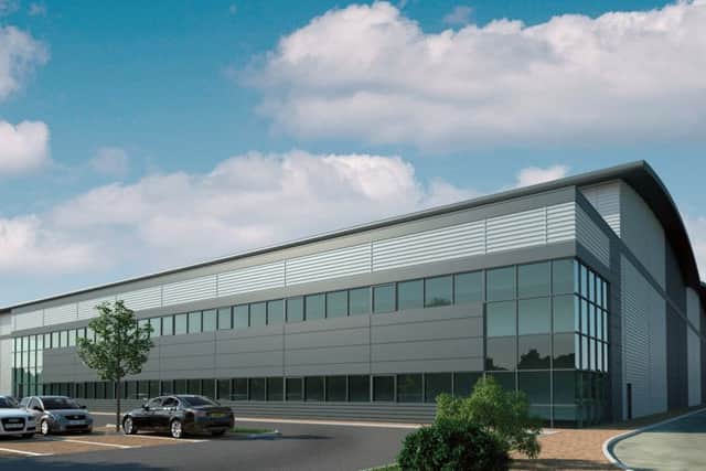 An artist's impression of the proposed building set for the former Pfizer site in Stanbridge Road, Havant