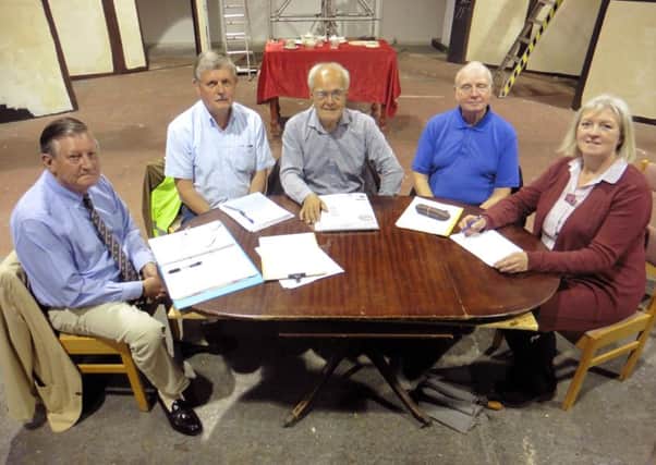 From left, Kim Brindley, Chris Hodgson, chairman Malcolm McInnes, Rod Parker and voluntary sector support manager of Community Action Fareham Jennie Romicheva