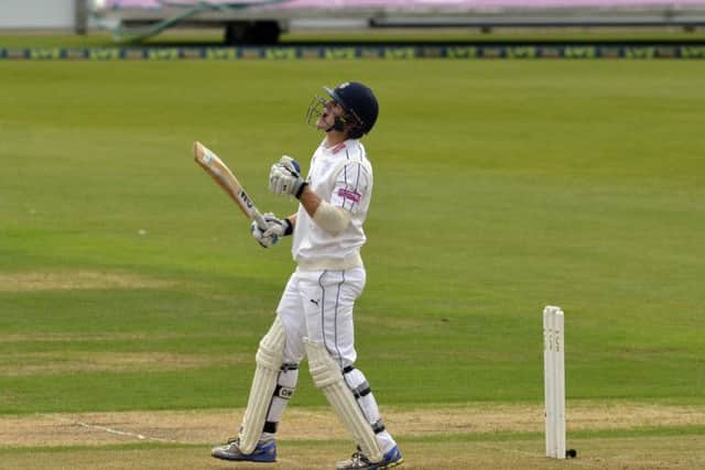Jimmy Adams was dismissed for a duck as Hampshire's problems deepened at Lancashire today   Picture: Neil Marshall