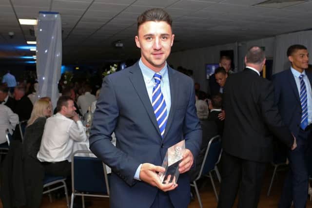 Enda Stevens with his Players' Player of the Year award Picture: Joe Pepler