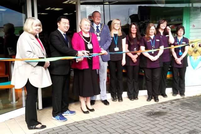 The reopening at Rowlands Pharmacy in Middle Way, Leigh Park