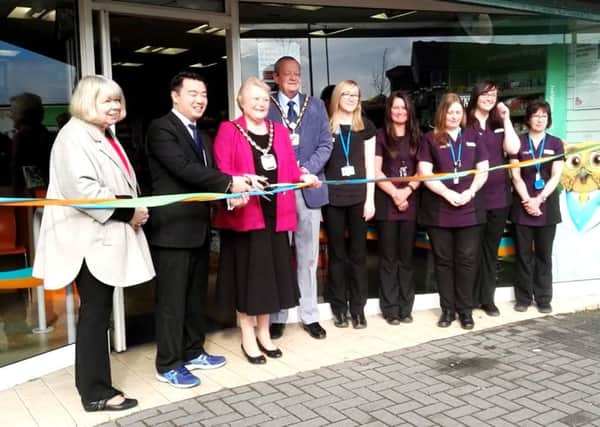 The reopening at Rowlands Pharmacy in Middle Way, Leigh Park
