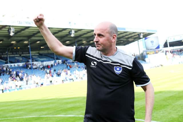 Pompey boss Paul Cook has the Blues heading in the right direction