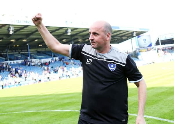 Pompey boss Paul Cook has the Blues heading in the right direction
