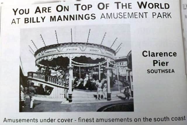 The thrill of a lifetime on the waltzer at Clarence Pier. Five tickets for 10p in todays money.