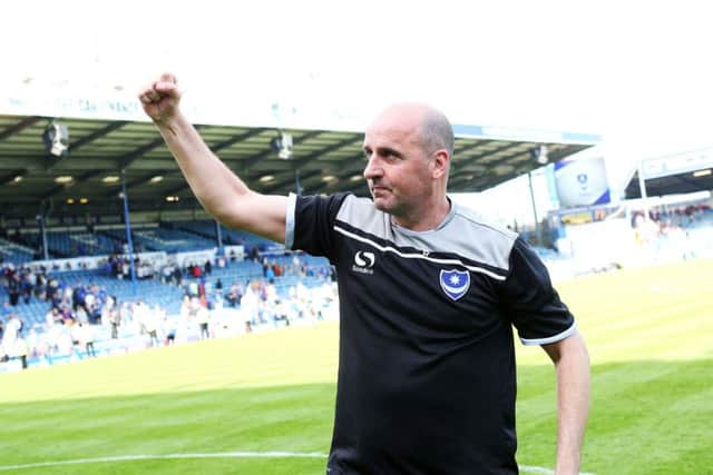 Pompey boss Paul Cook    Picture: Joe Pepler