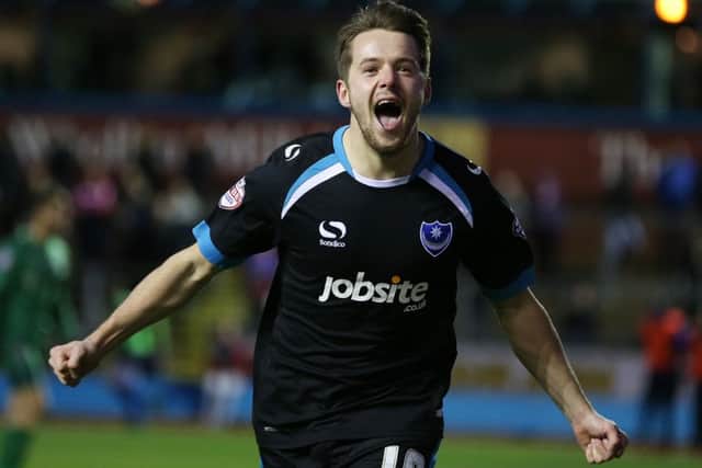 Pompey striker Marc McNulty (hamstring) is winning his fitness battle    Picture: Joe Pepler
