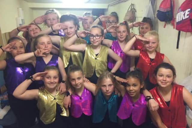 The girls from Big World Impact who performed at the Kings
