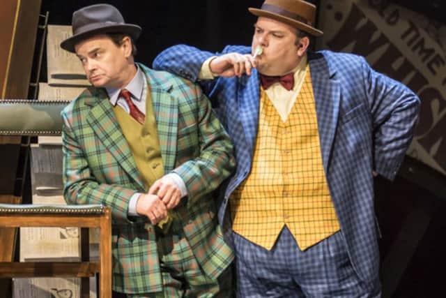 Jack Edwards as Nicely Nicely Johnson in Guys & Dolls at Mayflower Theatre, SouthamptonPicture: Johan Persson.