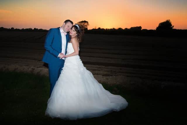 Cheryl and Matt on their wedding day   Picture: Nicola Louise Rhodes, Adorlee