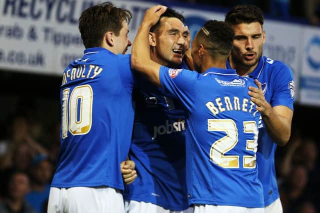 Gary Roberts celebrates after slotting home the equalising penalty Picture: Joe Pepler