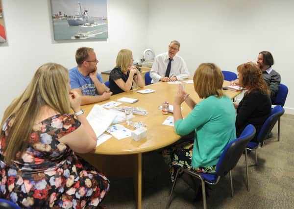 A Dementia Friends training session taking place at The News offices 

Picture: Sarah Standing (151310-481)