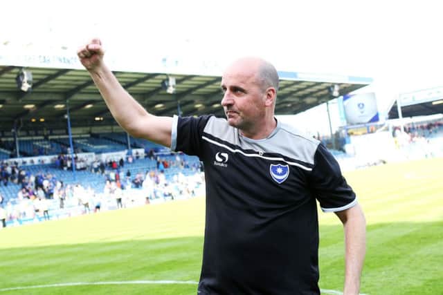 Pompey boss Paul Cook    Picture: Joe Pepler