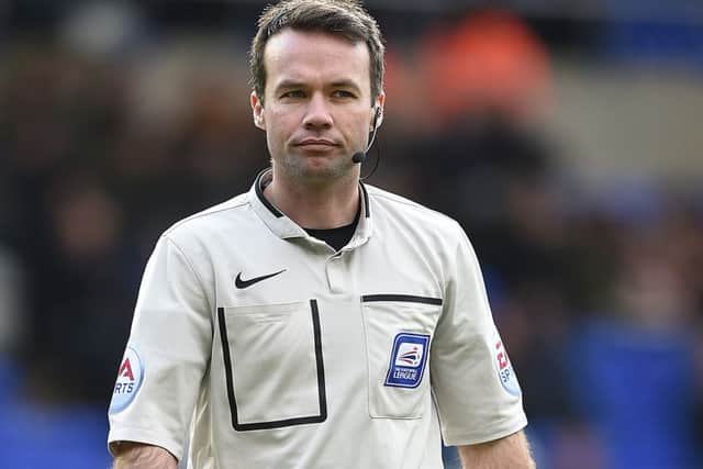 Referee Paul Tierney will officiate Pompey's trip to Plymouth tomorrow