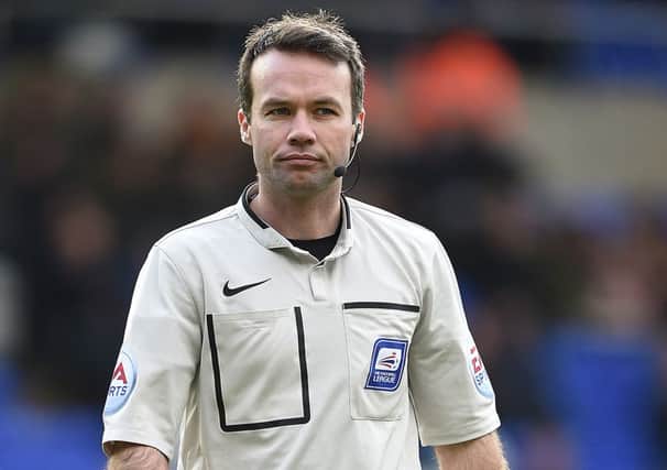 Referee Paul Tierney will officiate Pompey's trip to Plymouth tomorrow