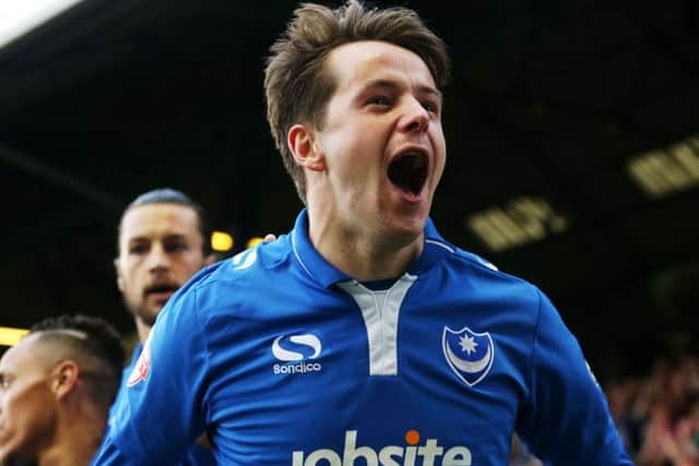 Marc McNulty opened the scoring for Pompey in the first leg