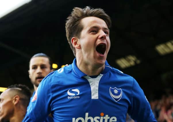 Marc McNulty opened the scoring for Pompey in the first leg