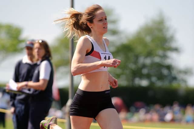 Havant's Corin Bearpark wins the 400m Picture: Allan Hutchings