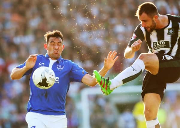 Pompey lost 1-0 at Plymouth to lose 3-2 on aggregate Picture: Joe Pepler
