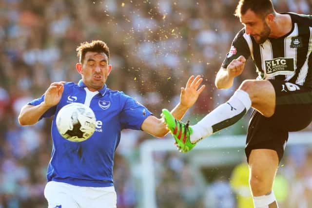 Pompey lost 1-0 at Plymouth to lose 3-2 on aggregate Picture: Joe Pepler