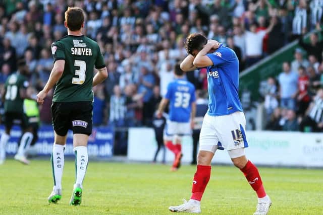 Gary Roberts struggles to hide his disappointment Picture: Joe Pepler