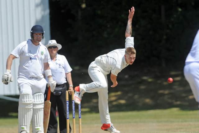 Purbrook bowler Aaron Dean   Picture: Ian Hargreaves