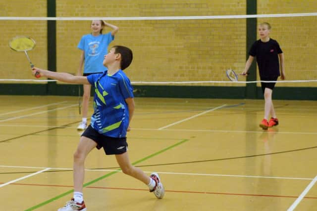 Action from a doubles fixture. Picture: Mick Young (160490-12)